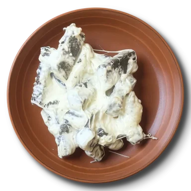 Сухарики с чесноком и сырным соусом