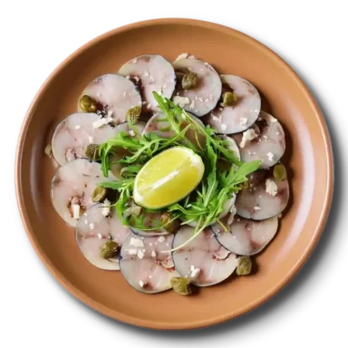 Строганина из скумбрии