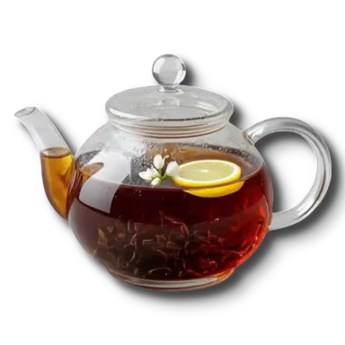 Чай зелёный с жасмином в чайнике