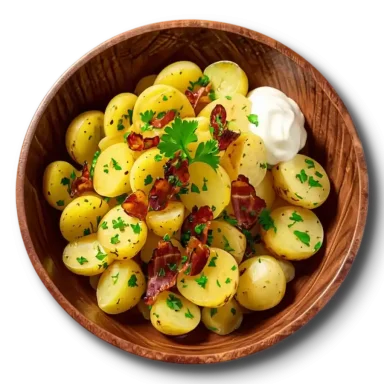 Картофельный салат с беконом
