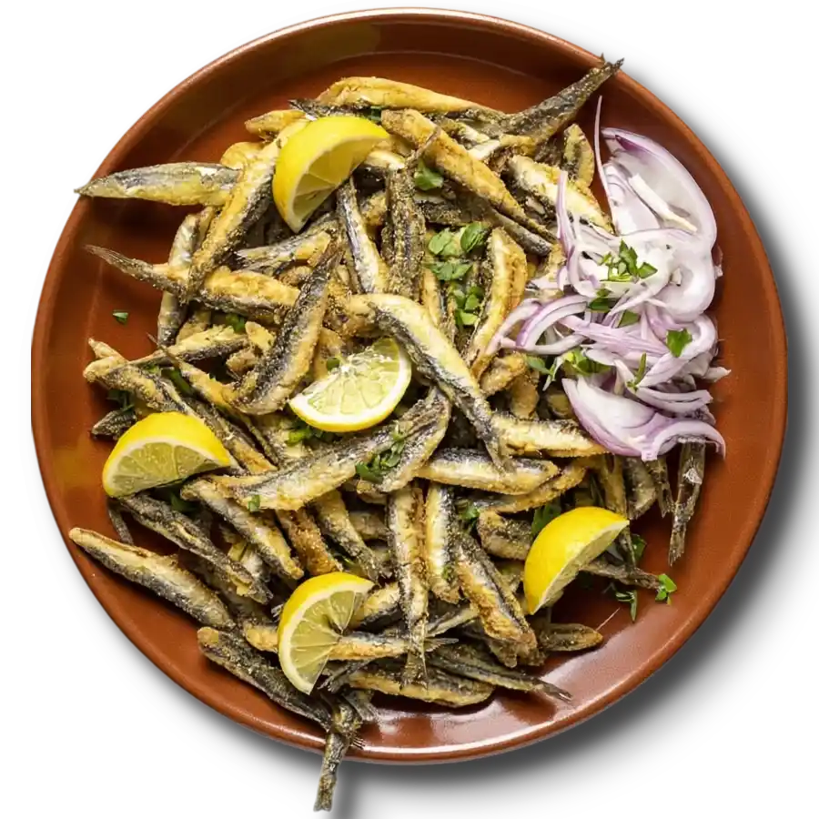 Жареная корюшка (мойва)